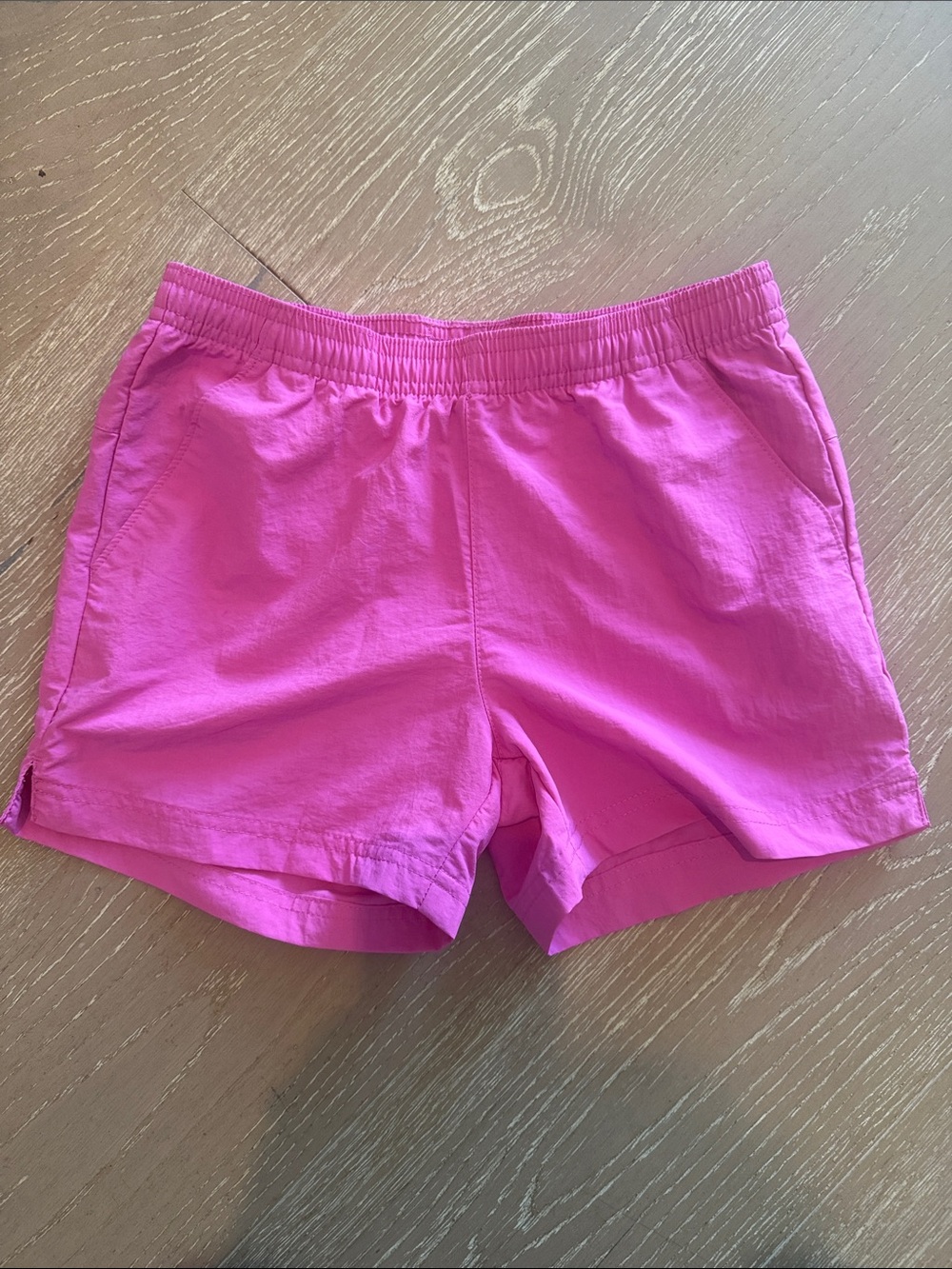 Columbia Girls Bright Pink Elastic-Waist Outdoor Shorts